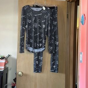Gray matching pj set